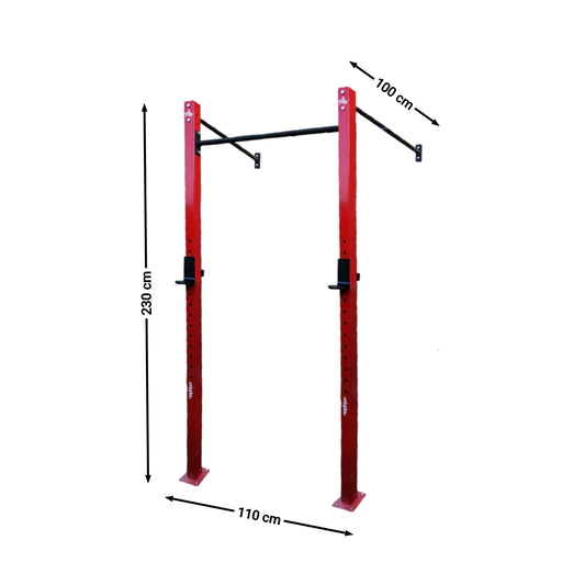 Wall-mounted Rack with Pull-up Bar